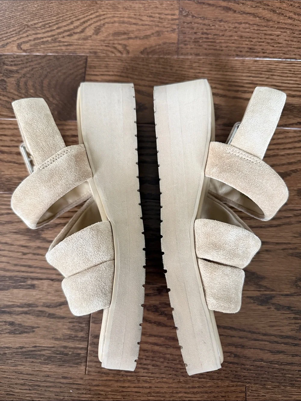 Vince Skylar Suede Wedge Slingback Sandals